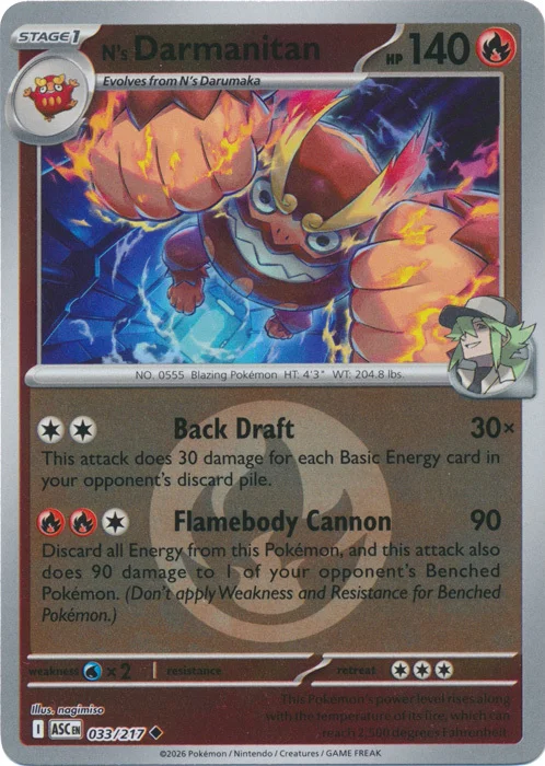 N's Darmanitan — Ascended Heroes - Energy Reverse Holo