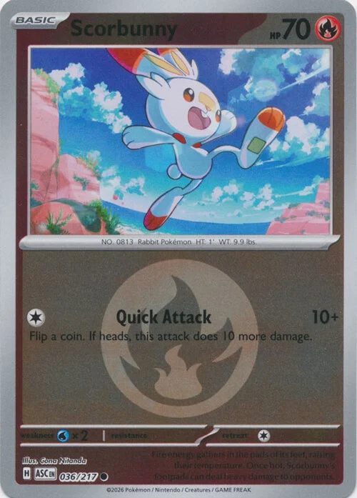 Scorbunny — Ascended Heroes - Energy Reverse Holo