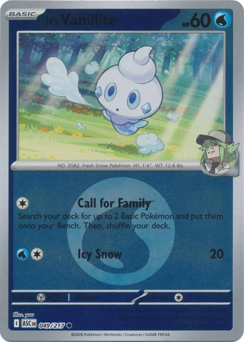 N's Vanillite — Ascended Heroes - Energy Reverse Holo