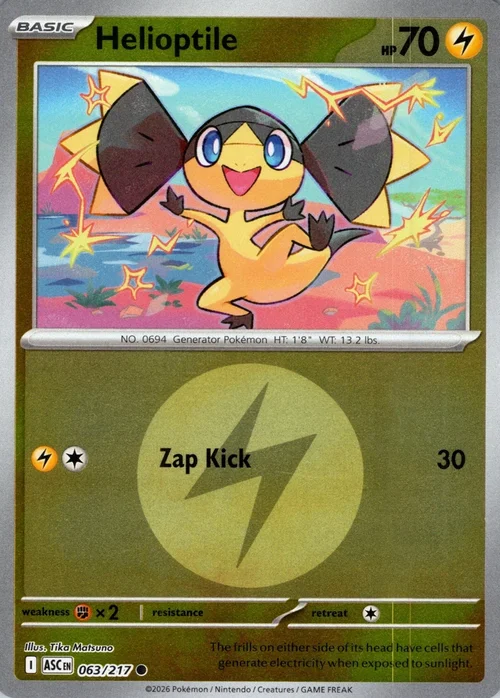Helioptile — Ascended Heroes - Energy Reverse Holo