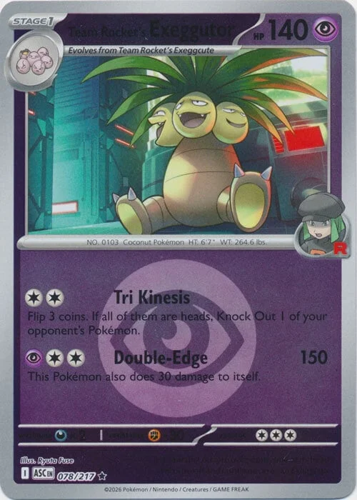 Team Rocket's Exeggutor — Ascended Heroes - Energy Reverse Holo