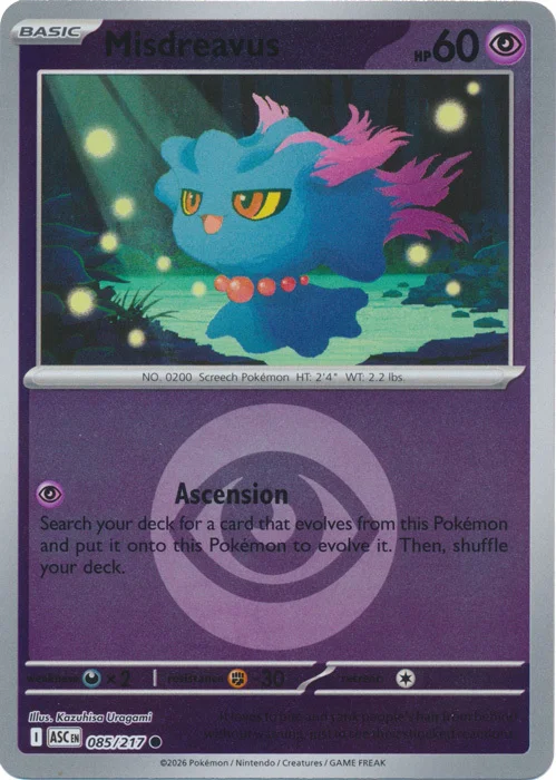 Misdreavus — Ascended Heroes - Energy Reverse Holo