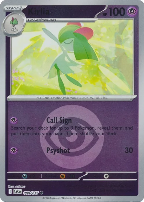 Kirlia — Ascended Heroes - Energy Reverse Holo