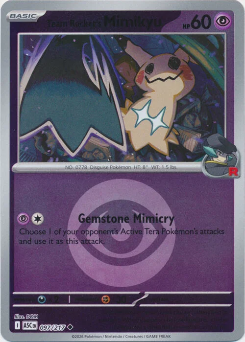 Team Rocket's Mimikyu — Ascended Heroes - Energy Reverse Holo