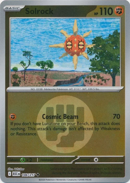 Solrock — Ascended Heroes - Energy Reverse Holo