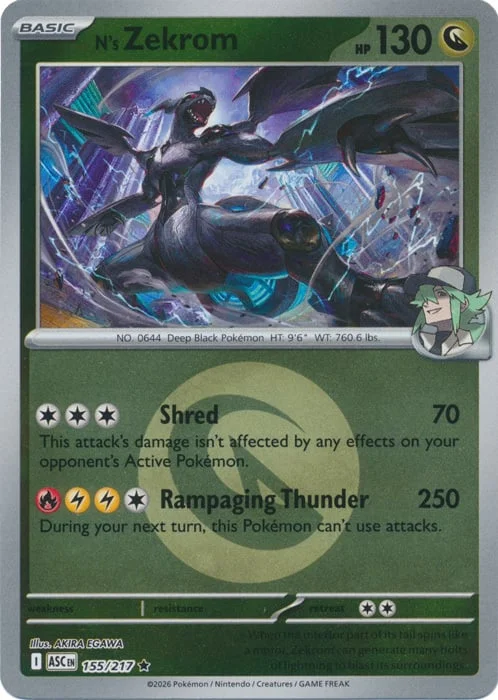 N's Zekrom — Ascended Heroes - Energy Reverse Holo