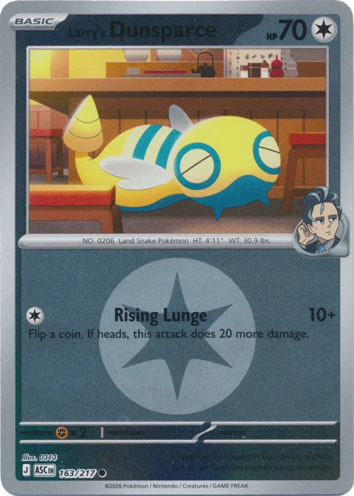 Larry's Dunsparce — Ascended Heroes - Energy Reverse Holo
