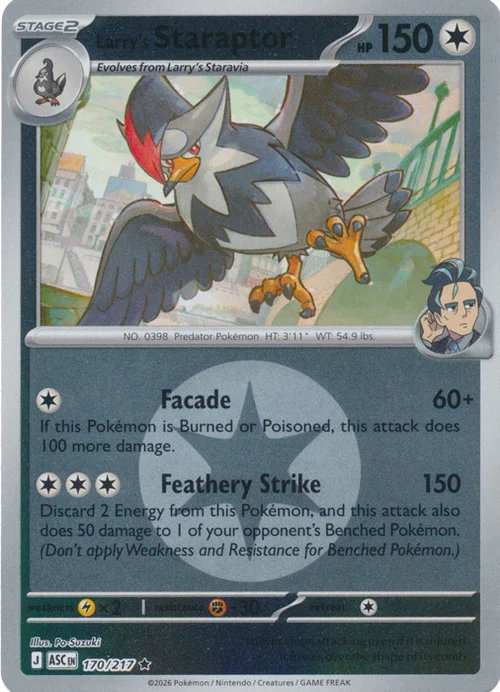 Larry's Staraptor — Ascended Heroes - Energy Reverse Holo