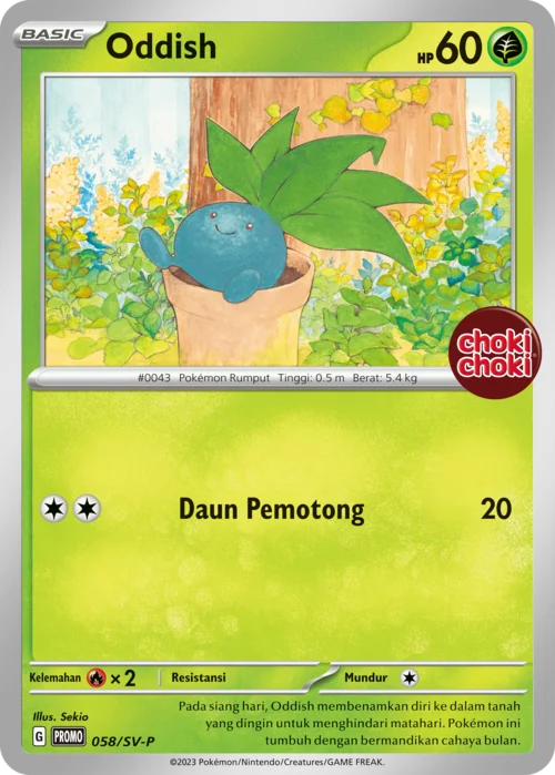 Oddish — Scarlet & Violet Indonesian Promos