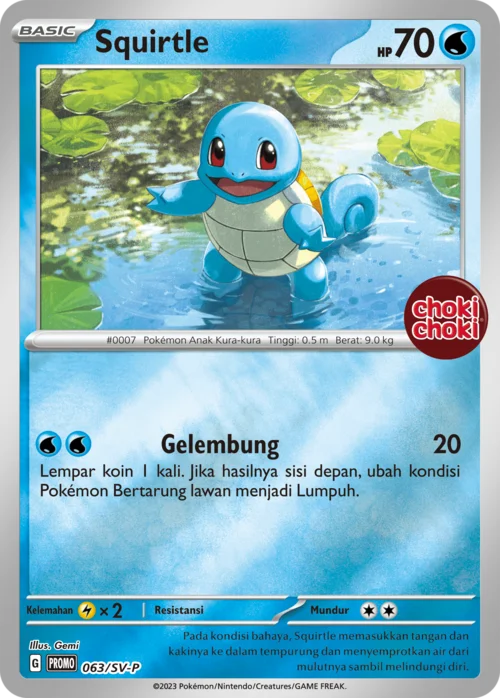 Squirtle — Scarlet & Violet Indonesian Promos