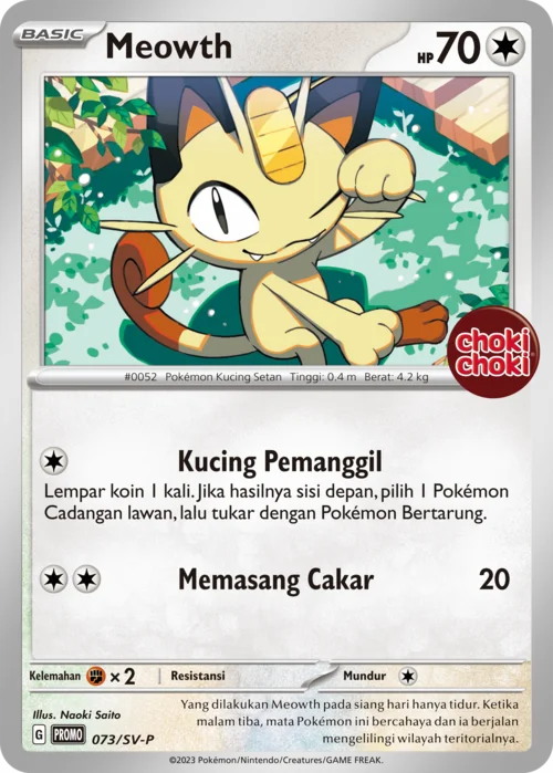 Meowth — Scarlet & Violet Indonesian Promos