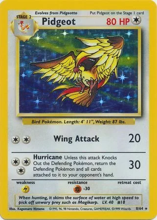 Pidgeot — Pokémon Misprints