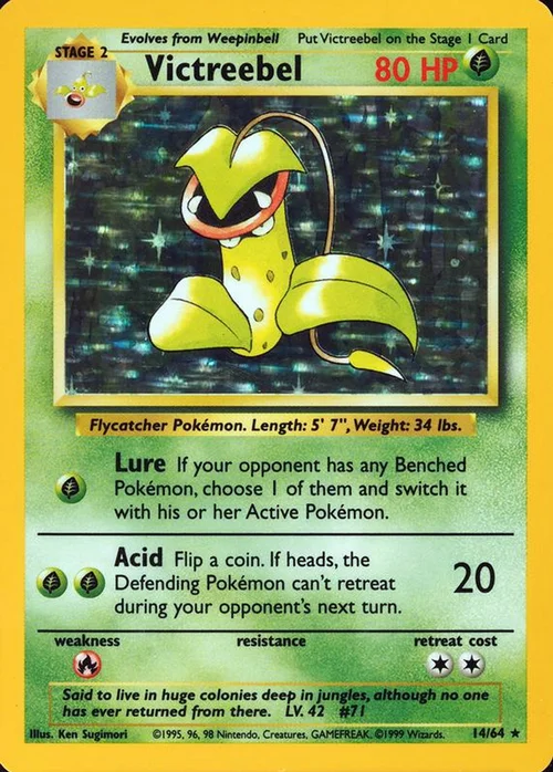 Victreebel — Pokémon Misprints