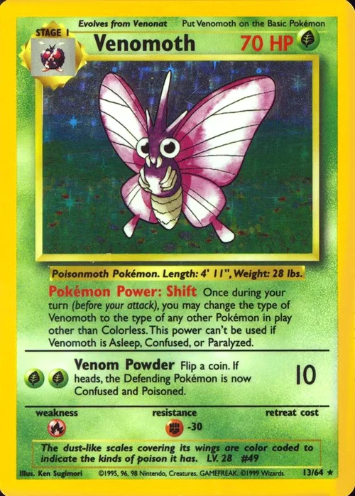 Venomoth — Pokémon Misprints