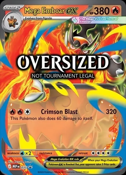 Mega Emboar ex — MEP Black Star Promos