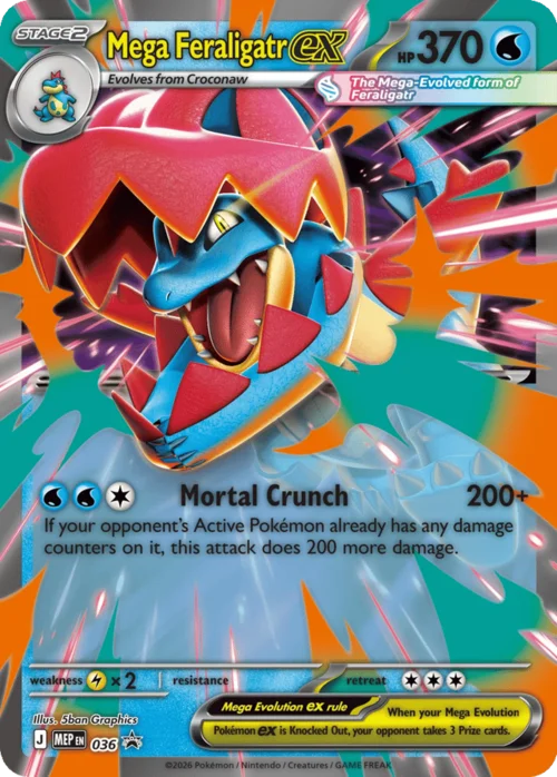 Mega Feraligatr ex — MEP Black Star Promos