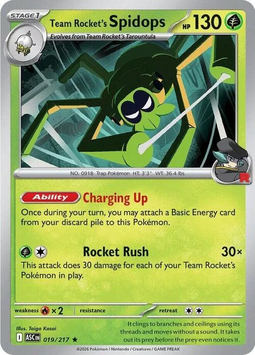 Team Rocket's Spidops — Theme Deck & Blisters Exclusives
