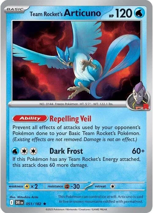 Team Rocket's Articuno — Theme Deck & Blisters Exclusives