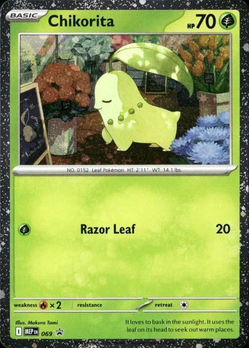 Chikorita — MEP Black Star Promos