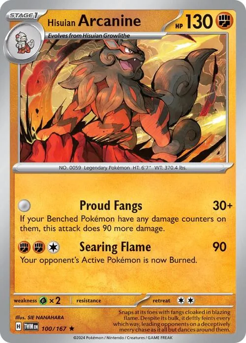 Hisuian Arcanine — Theme Deck & Blisters Exclusives