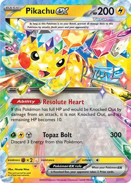 Pikachu ex — World Championship Decks 2025
