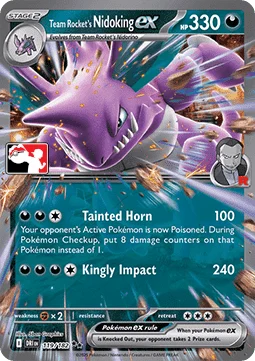 Team Rocket's Nidoking ex — Play! Pokémon Prize Pack Series