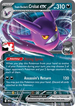 Team Rocket's Crobat ex — Play! Pokémon Prize Pack Series
