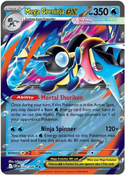 Mega Greninja ex — Chaos Rising