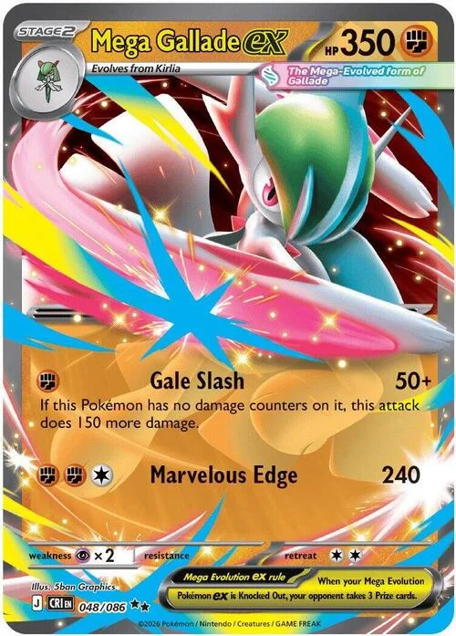 Mega Gallade ex — Chaos Rising