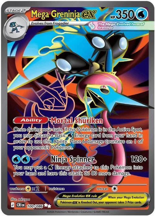 Mega Greninja ex — Chaos Rising