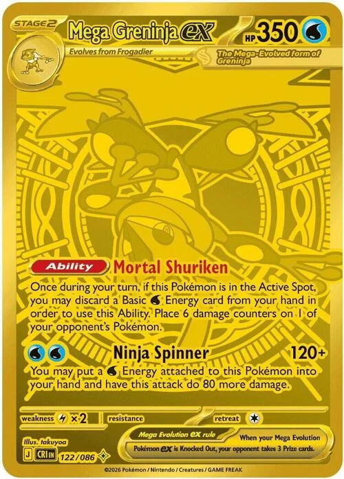 Mega Greninja ex — Chaos Rising