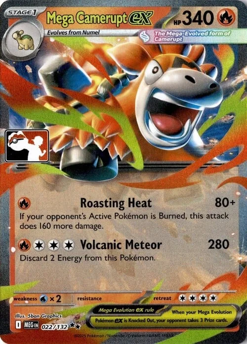 Mega Camerupt ex — Play! Pokémon Prize Pack Series