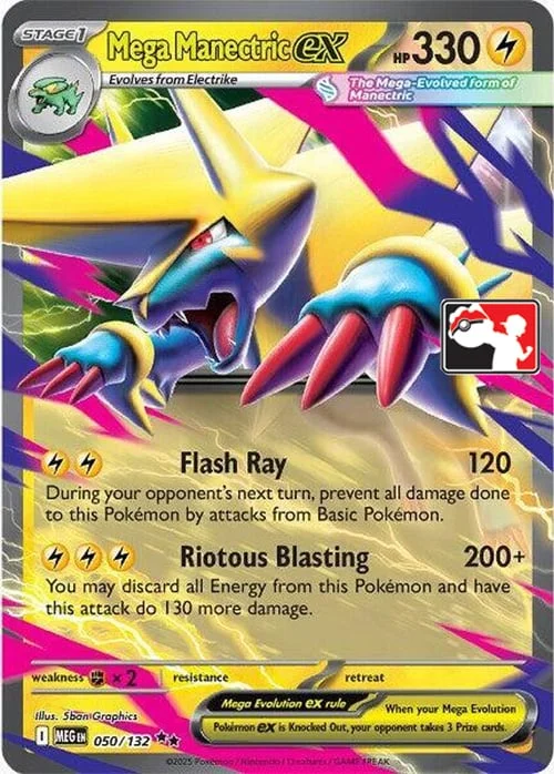 Mega Manectric ex — Play! Pokémon Prize Pack Series