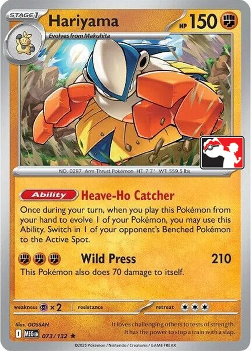 Hariyama — Play! Pokémon Prize Pack Series
