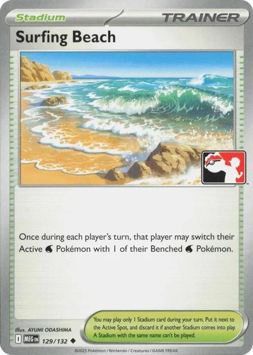 Surfing Beach — Play! Pokémon Prize Pack Series