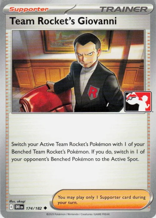 Team Rocket's Giovanni — Play! Pokémon Prize Pack Series