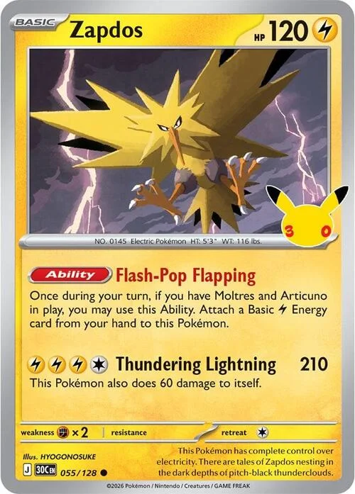 Zapdos — 30th Celebration