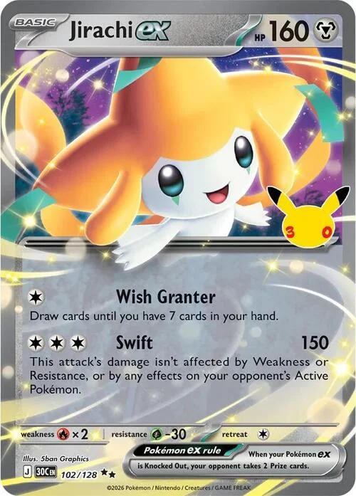 Jirachi ex — 30th Celebration