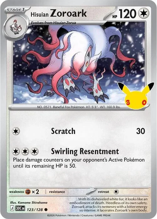 Hisuian Zoroark — 30th Celebration