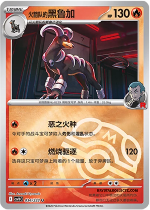 Team Rocket's Houndoom — CSV10C: Chasing Glory