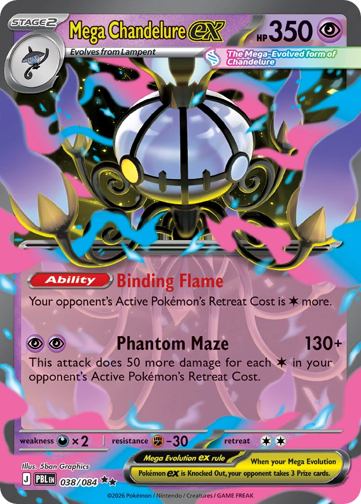 Mega Chandelure ex — Pitch Black