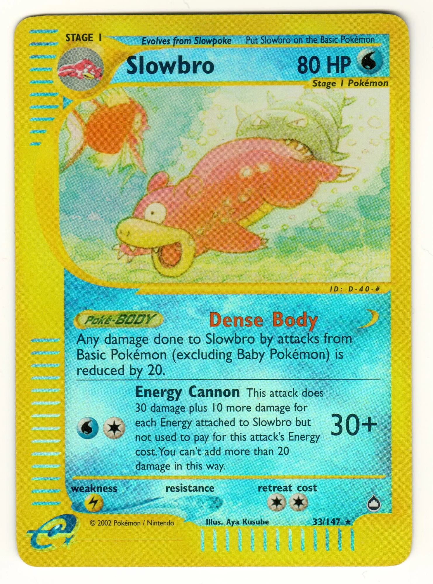 Slowbro — Aquapolis