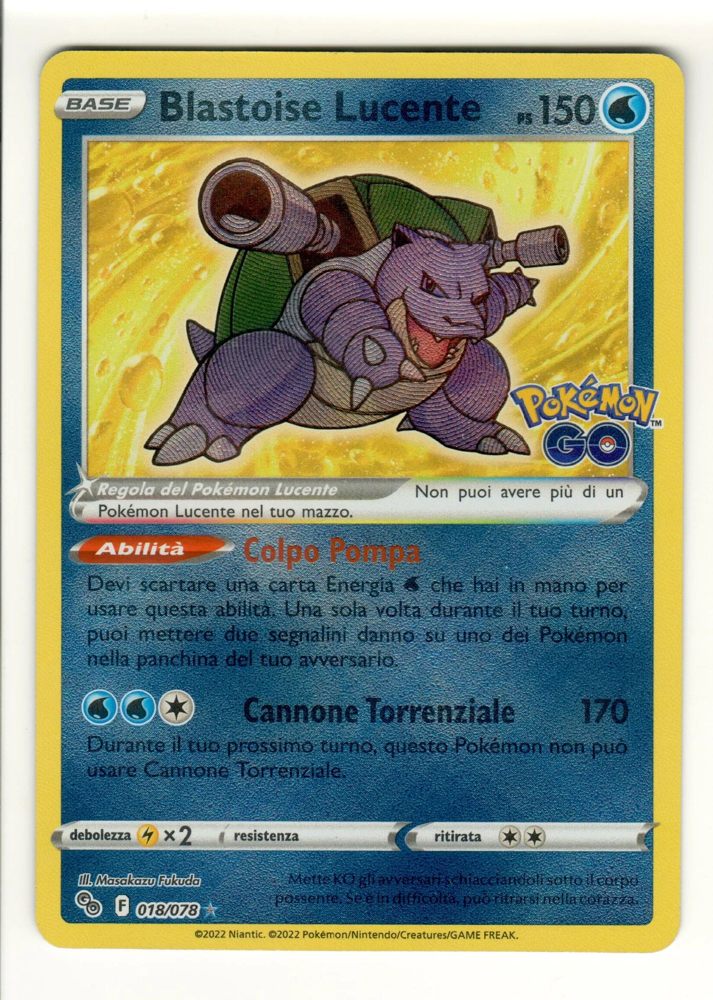 Radiant Blastoise — Pokémon TCG: Pokémon GO
