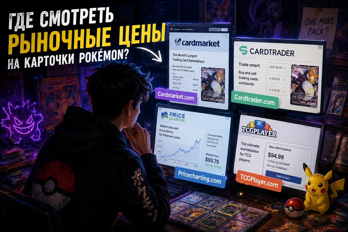 Где смотреть реальные цены на карточки Pokémon? Гид для тех, кто не хочет жить в иллюзиях