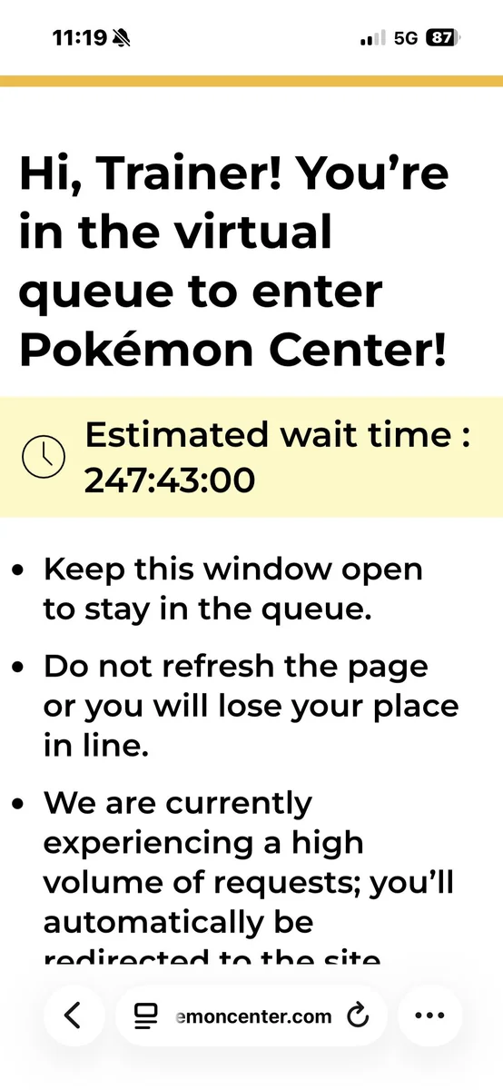 Дроп предзаказов на Pokemon Center (Pitch Black)